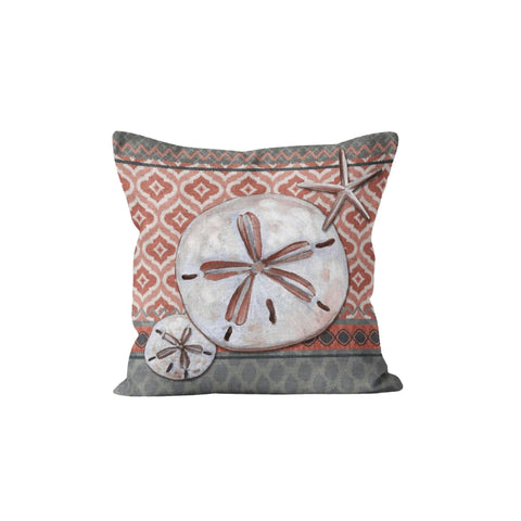 Seashell Pillow Case|Starfish Cushion Cover|Oyster Cushion Case|Nautical Home Decor||Beach House Decor|Coastal Style Throw Pillow Cover