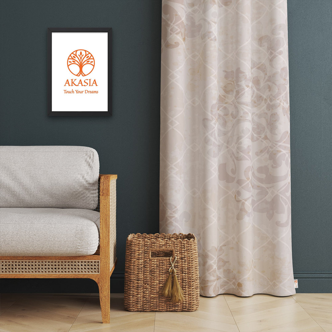 Abstract Geometric Curtain|Decorative Authentic Ethnic Living Room Curtain|Housewarming Rustic Home Decor|Thermal Insulated Window Treatment