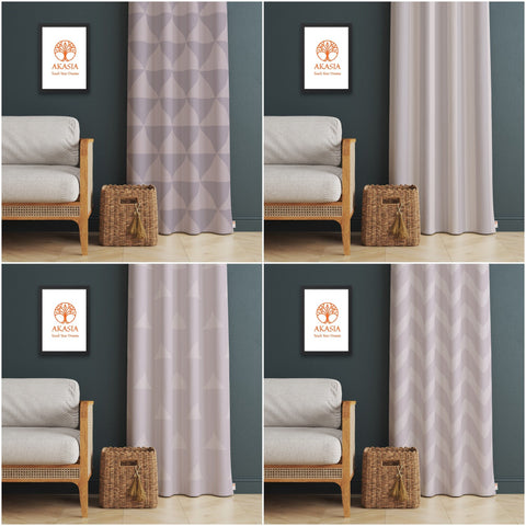 Geometric Curtain|Decorative Triangle Patterned Living Room Curtain|Thermal Insulated Window Treatment|Housewarming Zigzag Design Curtain