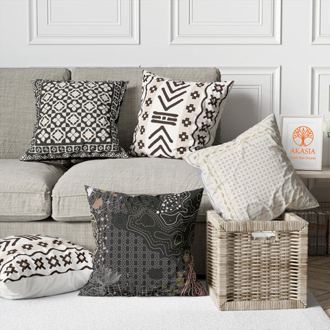 Abstract Geometric Pillow Cover|Nordic Cushion Case|Decorative Pillowtop|Boho Bedding Decor|Cozy Throw Pillowcase|Outdoor Cushion Case