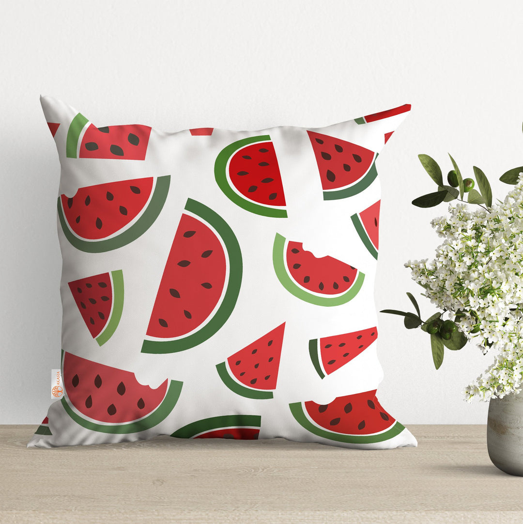 Watermelon Pillow Cover|Fruit Cushion Case|Outdoor Cushion Case|Sofa Throw Pillow|Decorative Pillowtop|Boho Bedding Decor|Cozy Pillowcase