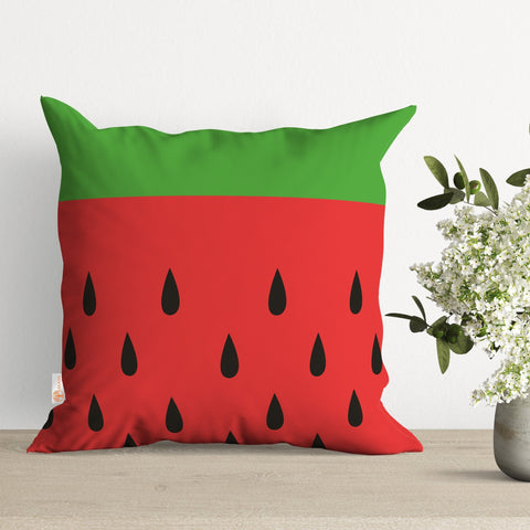 Watermelon Pillow Cover|Fruit Cushion Case|Outdoor Cushion Case|Sofa Throw Pillow|Decorative Pillowtop|Boho Bedding Decor|Cozy Pillowcase
