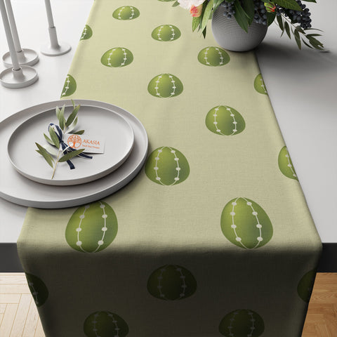 Easter Table Runner|Spring Tablecloth|Decorative Egg Print Tabletop|Easter Home Decor|Farmhouse Kitchen Decor Gift|Housewarming Table Runner