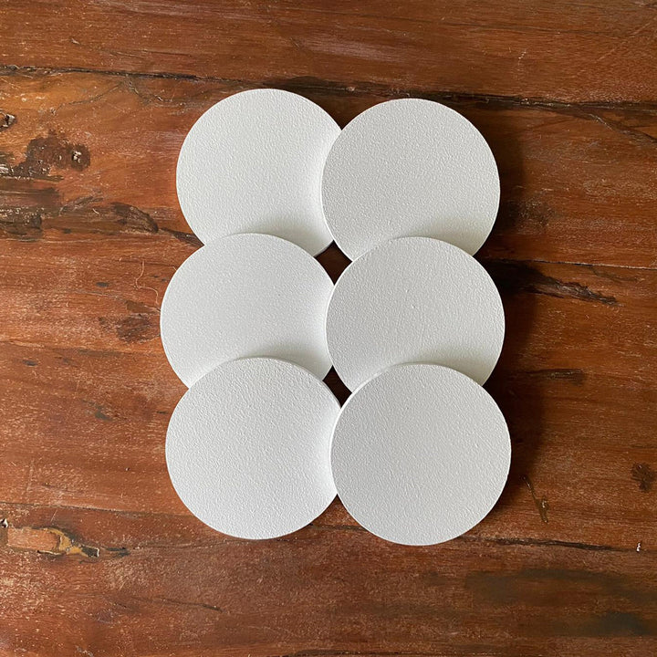 Easter Coaster Set|Set of 6 Wooden Hand Painted Happy Easter Coaster|Egg and Butterfly Mug Coaster|Handmade Gifts|Wooden Drink Coaster Set