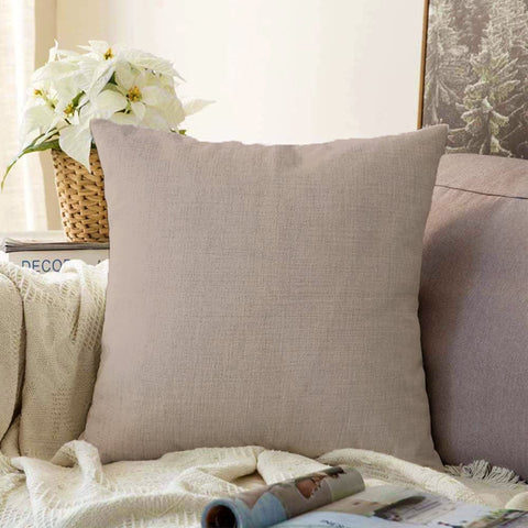 Plain Color Pillow Cover|Brown Cushion Case|Decorative Pillowtop|Boho Bedding Decor|Yellow Pillowcase|Outdoor Cushion Case|Throw Pillow