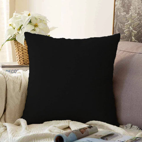 Plain Color Pillow Cover|Black Color Cushion Case|Decorative Pillowtop|Boho Bedding Decor|Gray Pillowcase|Outdoor Cushion Case|Throw Pillow