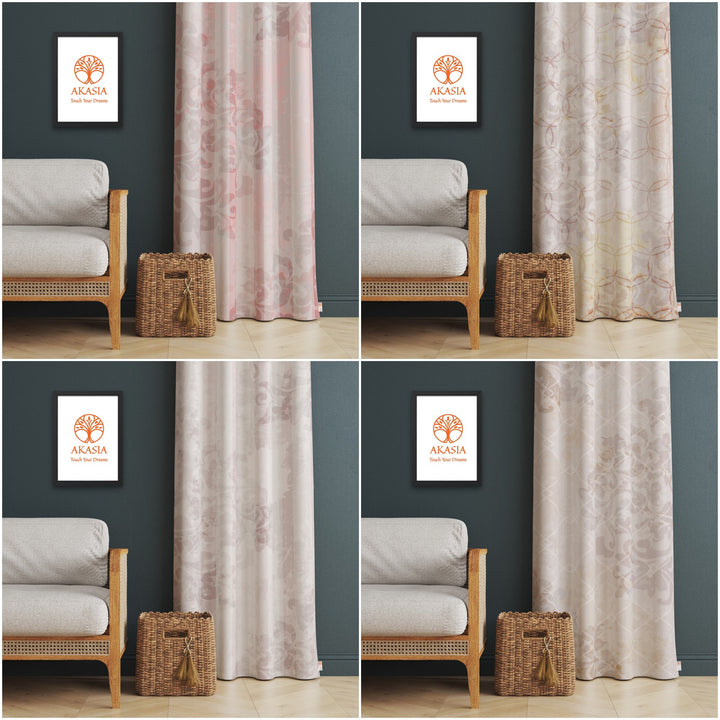 Abstract Geometric Curtain|Decorative Authentic Ethnic Living Room Curtain|Housewarming Rustic Home Decor|Thermal Insulated Window Treatment