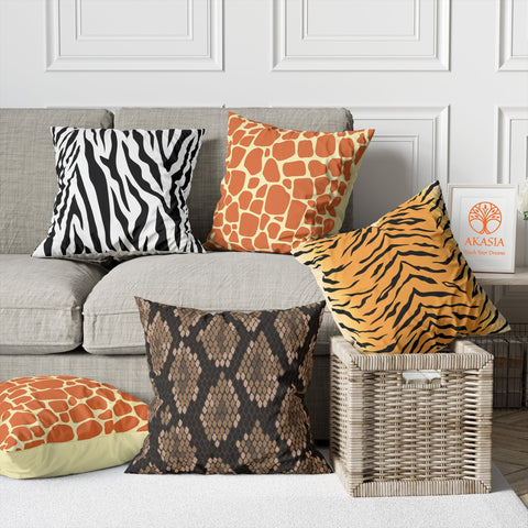 Fur Pattern Pillow Case|Abstract Cushion Case|Outdoor Cushion Case|Sofa Throw Pillow|Decorative Pillowtop|Boho Bedding Decor|Cozy Pillowcase