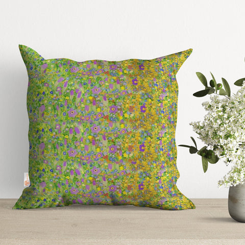 The Kiss Pillow Cover|Gustav Klimt Cushion Case|Decorative Pillowtop|Boho Bedding Decor|Love Pillowcase|Masterpiece Outdoor Cushion Case