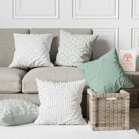 Geometric Pillow Cover|Decorative Pillowtop|Abstract Cushion Case|Boho Bedding Decor|Cozy Pillowcase|Outdoor Cushion Case|Sofa Throw Pillow