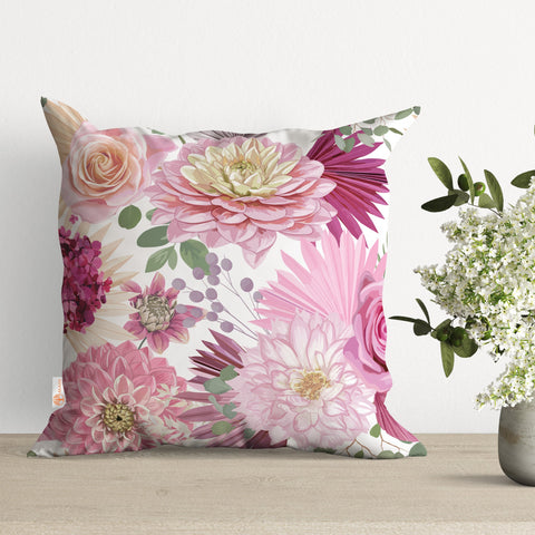 Floral Pillow Cover|Butterfly Cushion Case|Daisy Pillowtop|Boho Bedding Decor|Cozy Pillowcase|Outdoor Cushion Case|Sofa Throw Pillow Top