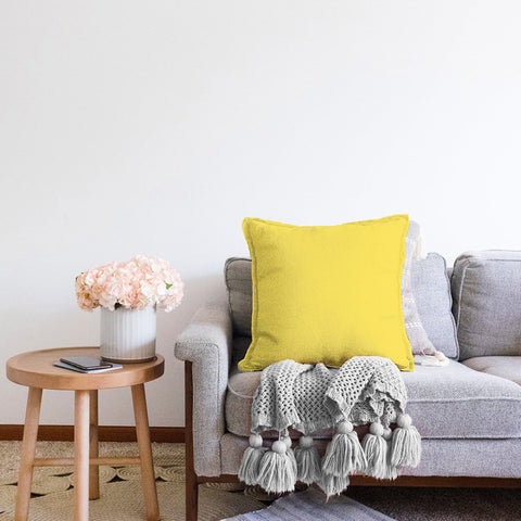 Plain Color Pillow Cover|Pink Color Cushion Case|Decorative Pillowtop|Yellow Bedding Decor|Blue Pillowcase|Outdoor Cushion Case|Throw Pillow