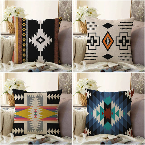 Rug Design Pillow Cover|Aztec Home Decor|Terracotta Southwestern Cushion Case|Ethnic Farmhouse Cushion Cover|Decorative Geometric Pillowtop