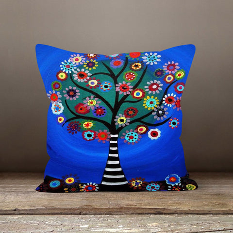 Colorful Floral Pillow Cover|Decorative Pillow Sham|Summer Trend Cushion Case|Boho Bedding Decor|Housewarming Cushion Case|Throw Pillowtop