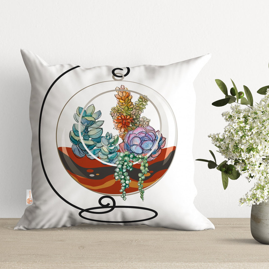 succulent throw pillow Cactus Succulent Throw Pillow Case