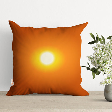 Tree Pillow Cover|Sun Print Pillowtop|Tropical Cushion Case|Summer Pillowcase|Boho Bedding Decor|Outdoor Cushion Case|Sofa Throw Pillow