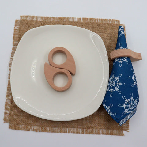 Wooden Napkin Ring|Rain Drop Shaped Wood Napkin Holder|Farmhouse Table Decor|Wedding Decoration|Wooden Dining Gift|Rustic Table Centerpiece