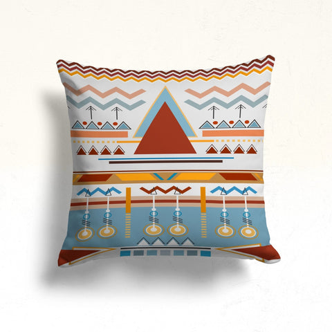 Rug Pillow Cover|Aztec Print Pillow|Bohemian Decor|Geometric Southwestern Cushion|Rug Design Cushion|Throw Pillowtop|Farmhouse Style Gift
