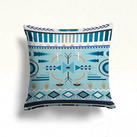 Western Pillow Case|Aztec Tribal Pillow|Geometric Pillow Top|Geometric Southwestern Cushion|Rug Cushion Case|Throw Pillowcase|Realtor Gift