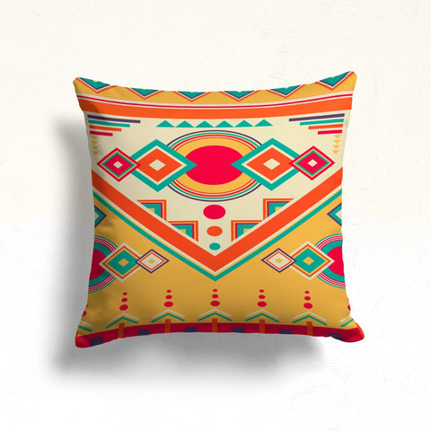 Rug Pillow Cover|Aztec Modern Pillow|Terracotta Decor|Geometric Southwestern Cushion|Rug Cushion Cover|Throw Pillowtop|Housewarming Gift