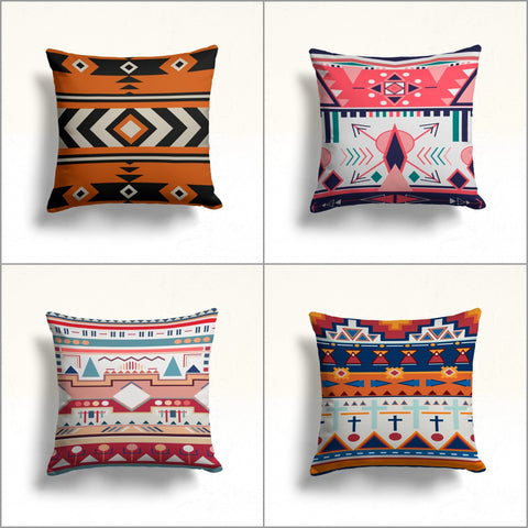 Rug Cushion Case|Aztec Ethnic Pillow|Terracotta Decor|Geometric Southwestern Cushion|Rug Design Cushion|Throw Pillowtop|New Home Gift