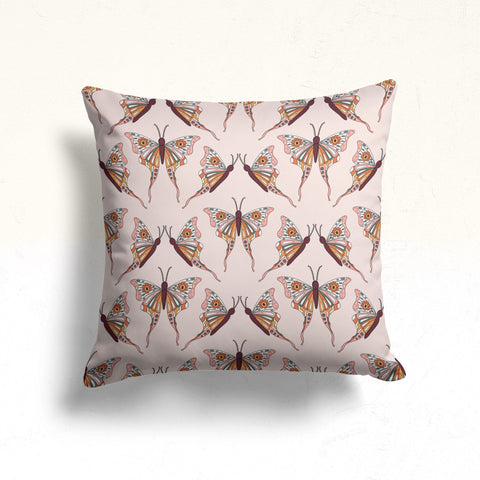 Butterfly Throw Pillow Case|Butterfly Print Cushion Cover|Decorative Cushion Case|Cozy Home Decor|Housewarming Butterfly Outdoor Pillowtop