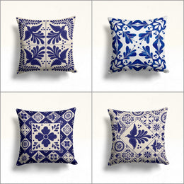 Tile Pattern Pillow Cover|Geometric Pillowcase|Ethnic Home Decor|Decorative Pillow Case|Authentic Cushion|Rustic Sofa Decor|Outdoor Pillow