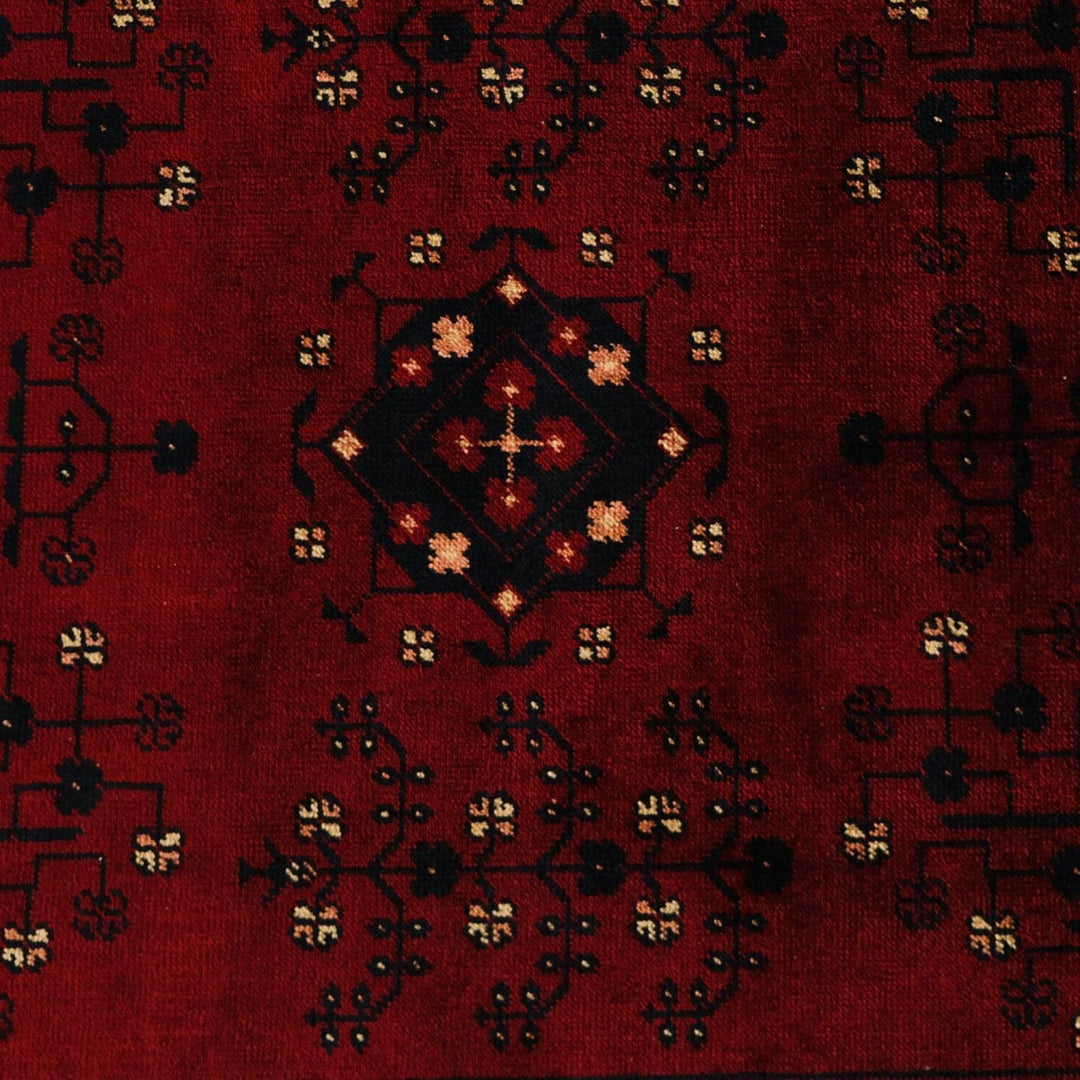 Ethnic Afghan Carpet|Authentic Farmhouse Multi-Purpose Carpet|Machine-Washable Area Rug|Oriental Style Carpet|Red Color Living Room Carpet