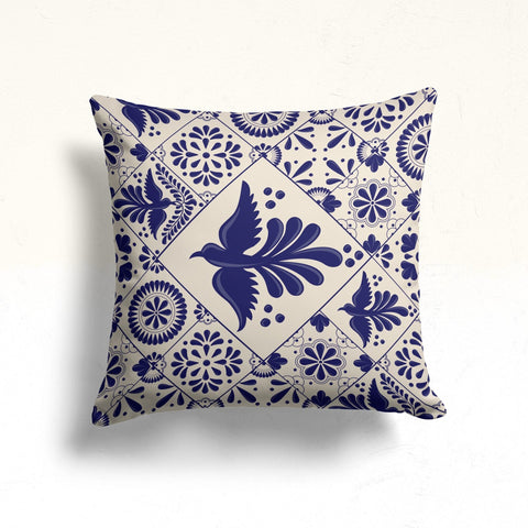 Tile Pattern Pillow Cover|Geometric Pillowcase|Ethnic Home Decor|Decorative Pillow Case|Authentic Cushion|Rustic Sofa Decor|Outdoor Pillow