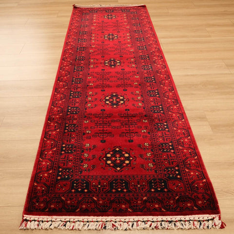 Ethnic Afghan Carpet|Authentic Farmhouse Multi-Purpose Carpet|Machine-Washable Area Rug|Oriental Style Carpet|Red Color Living Room Carpet