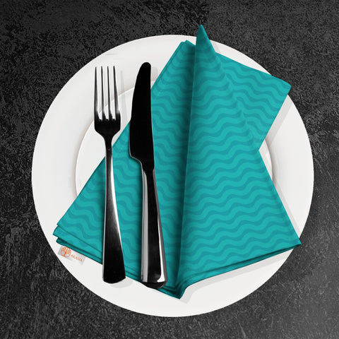 Abstract Geometric Napkin|Zigzag Fabric Serviette|Dotted Kitchen Decor|Boho Handkerchief|Farmhouse Table|Reusable Tableware|Zigzag Napkin