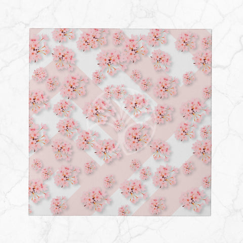 Pink Floral Fabric Napkin|Flower Handkerchief|Geometric Serviette|Farmhouse Table|Reusable Tableware|Housewarming Napkin|Zigzag Napkin