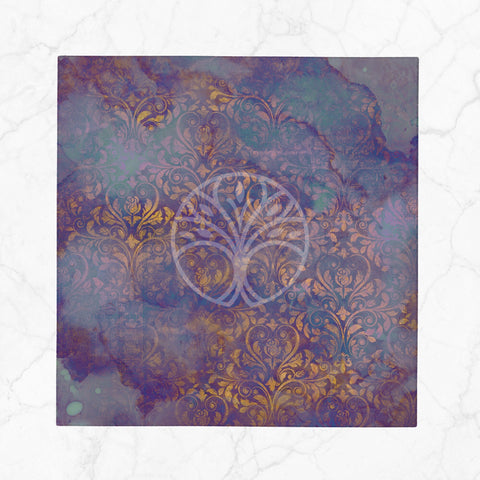 Boho Abstract Napkin|Ethnic Print Napkin|Purple Cloth Serviette|Rustic Handkerchief|Farmhouse Table|Reusable Tableware|Stylish Napkin
