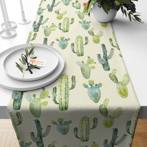 Flamingo Runner|Summer Tablecloth|Cactus Table Decor|Housewarming Runner|Farmhouse Tabletop|Butterfly Tabletop|Tropical Runner