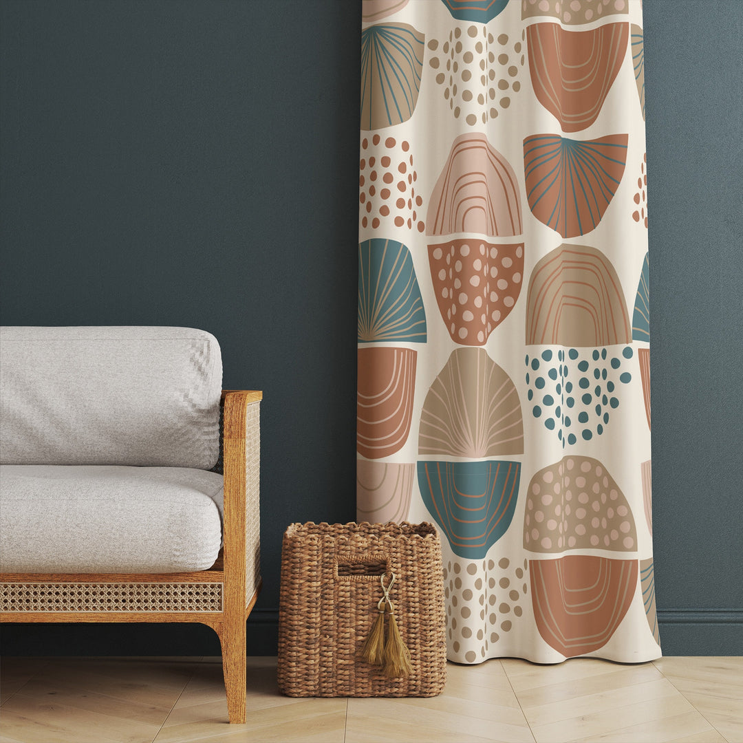 Abstract Boho Curtain|Butterfly Print Living Room Curtain|Housewarming Rustic Home Decor|Thermal Insulated Window Treatment