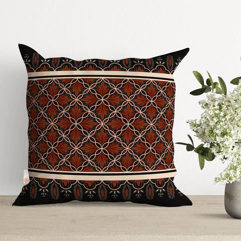 Authentic Pillowtop|Abstract Floral Pillow Case|Ethnic Cushion Case|Decorative Pillowtop|Boho Bedding Decor|Cozy Pillowcase|Outdoor Cushion