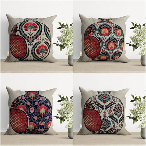 Gobelin Tapestry Cushion Case with Tulip Tile Pattern