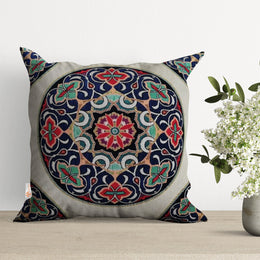 Tapestry Pillow Cover with Mandala Design