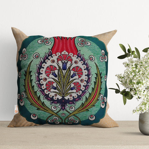 Tapestry Pillow Cover with Mandala Design