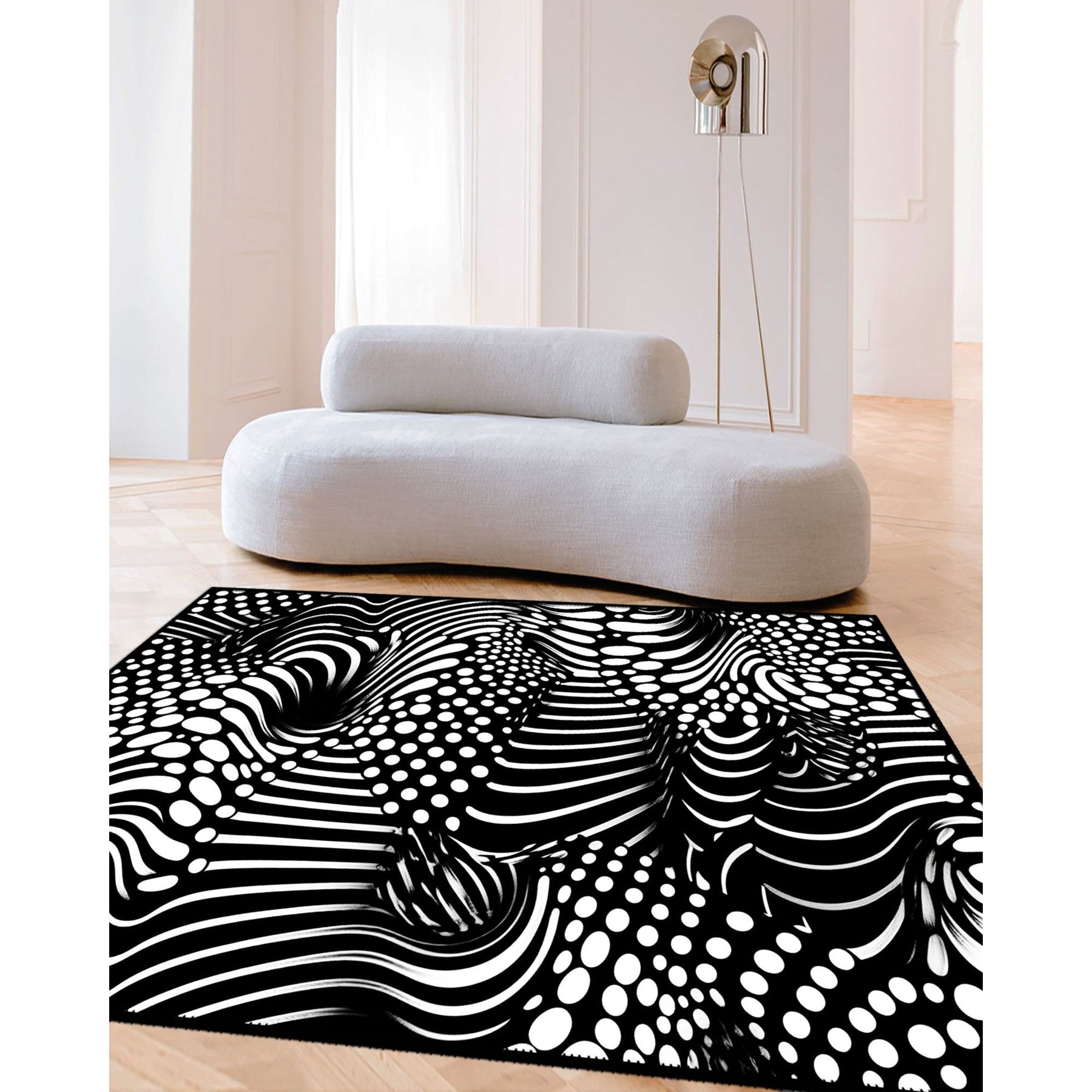 Optical Illusion Machine-Washable Rug – Akasia