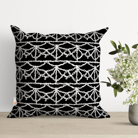Lace Cushion Case|Geometric Pillow Case|Decorative Pillowtop|Boho Bedding Decor|Cozy Pillowcase|Outdoor Cushion Cover