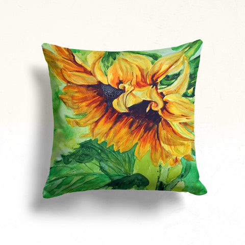 Sunflower Pillow Case|Summer Home Decor|Floral Cushion Cover|Sunflower Cushion Case|Decorative Throw Pillowtop|Boho Bedding Decor