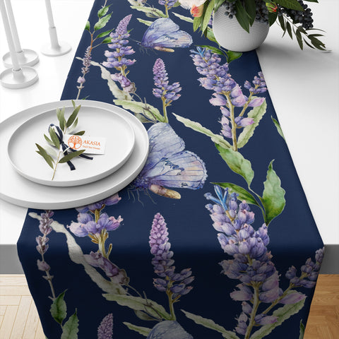 16x50 Butterfly Table Runner|Floral Tablecloth|Modern Home Decor|Farmhouse Kitchen Table Runner|Decorative Runner