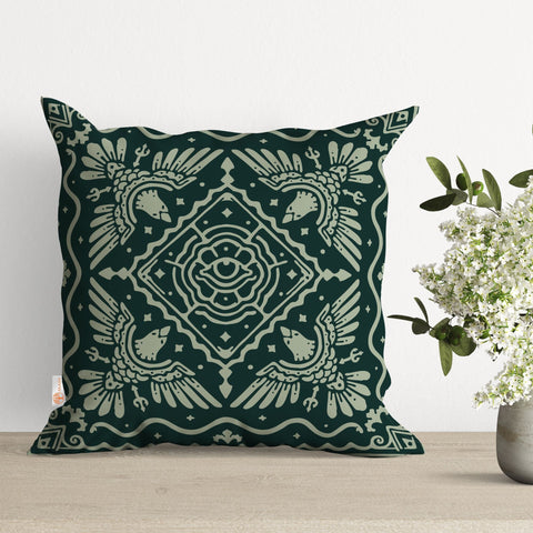 Ethnic Geometric Pillow Case|Authentic Pillowtop|Stylish Cushion Case|Decorative Pillowtop|Boho Bedding Decor|Outdoor Cushion Case