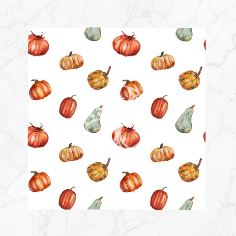 Fall Fabric Napkin|Pumpkin Print Napkin|Autumn Handkerchief|Sunflower Napkin|Farmhouse Autumn Tableware|Housewarming Napkin