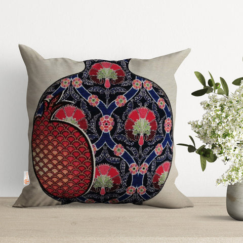 Gobelin Tapestry Cushion Case with Tulip Tile Pattern