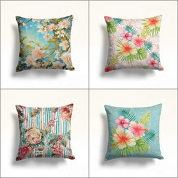 Summer Pillow Case|Floral Home Decor|Floral Cushion Cover|Boho Cushion Case|Decorative Throw Pillowtop|Boho Bedding Decor