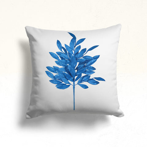 Blue Floral Pillow Case|Summer Pillowcase|Floral Cushion Cover|Sofa Cushion Case|Decorative Throw Pillowtop|Boho Pillow Cover