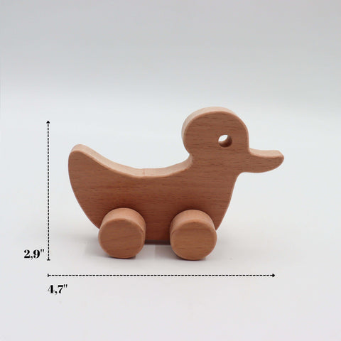 Wooden Duck and Rabbit Toy Set|Charming Handmade Wood Toy|Safe and Durable Kids Toys|Natural Nursery Decor|Perfect Gift for Kids