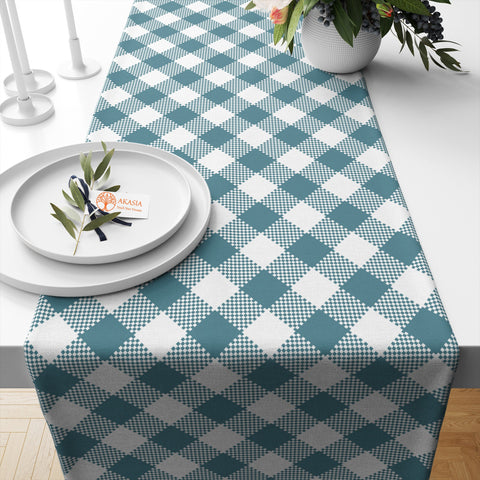 Autumn Table Coverlet|Truck Table Setting|Thanksgiving Table Topper|Plaid Table Runner|Striped Table Top|Pumpkin Kitchen Decor|Fall Table